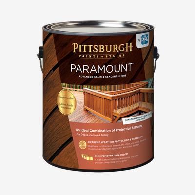 Best Solid Deck Stain 2021 PARAMOUNT Exterior Stain   Semi Transparent/Semi Solid 