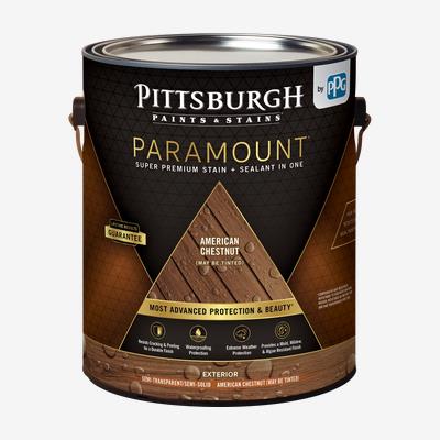 PITTSBURGH PAINTS & STAINS<sup>®</sup> PARAMOUNT<sup>™</sup> Exterior Semi-Transparent Super Premium Stain & Sealant In One - Alkyd Oil