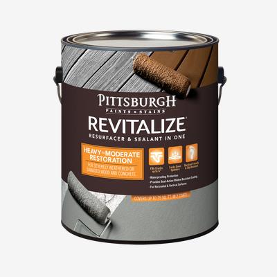 PITTSBURGH PAINTS & STAINS<sup>®</sup> REVITALIZE<sup>®</sup> Resurfacer & Sealant - Heavy to Moderate Restoration