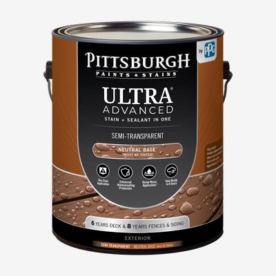 PITTSBURGH PAINTS & STAINS ULTRA Advanced Exterior Semi-Transparent Stain &  Sealant - Professional Quality Paint Products - PPG