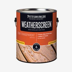 PITTSBURGH PAINTS & STAINS<sup>®</sup> WEATHERSCREEN<sup>®</sup> Exterior Semi-Transparent Deck Stain - Alkyd Oil